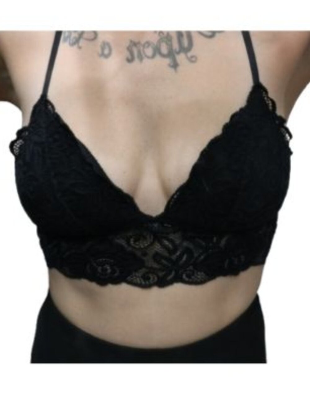 Black Lace Bralette / crop top
